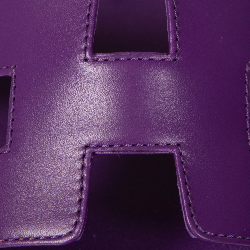 Hermès Violet Majorette Oran Sandals