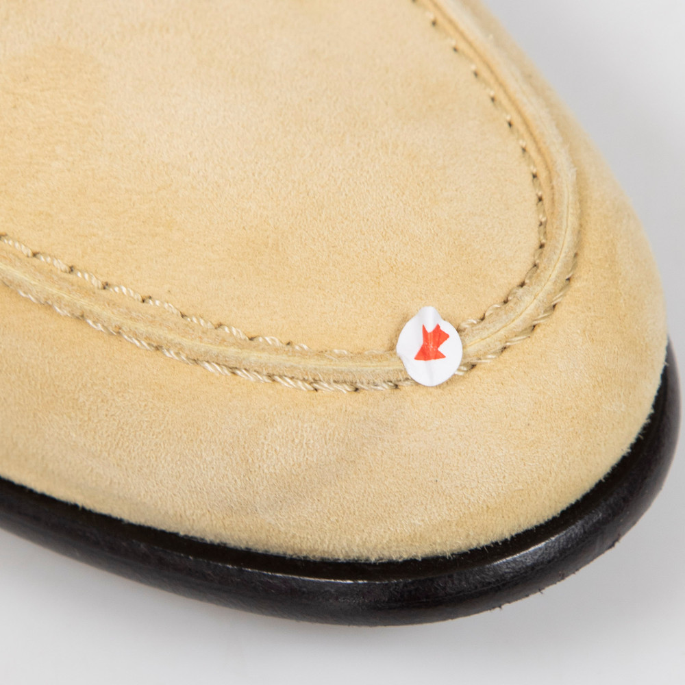 Hermès Beige Albâtre Destin Suede Loafers