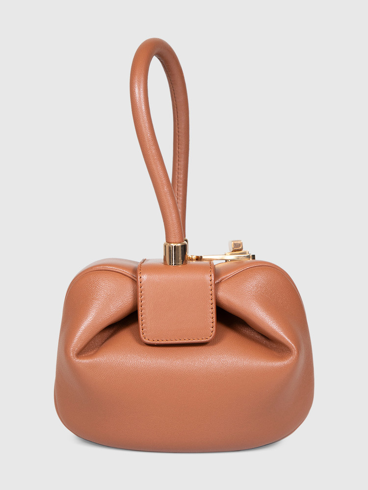 Gabriela Hearst Cognac Brown Demi Nappa Bag