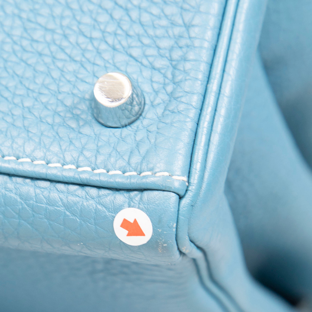 Hermès 2011 Blue Jean Togo Leather Kelly 35