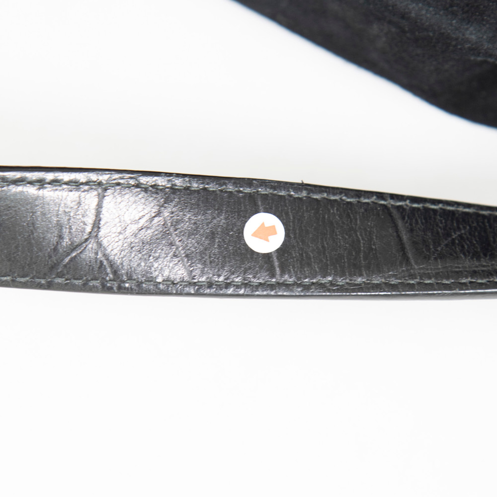 Furla Black Suede Shoulder Bag