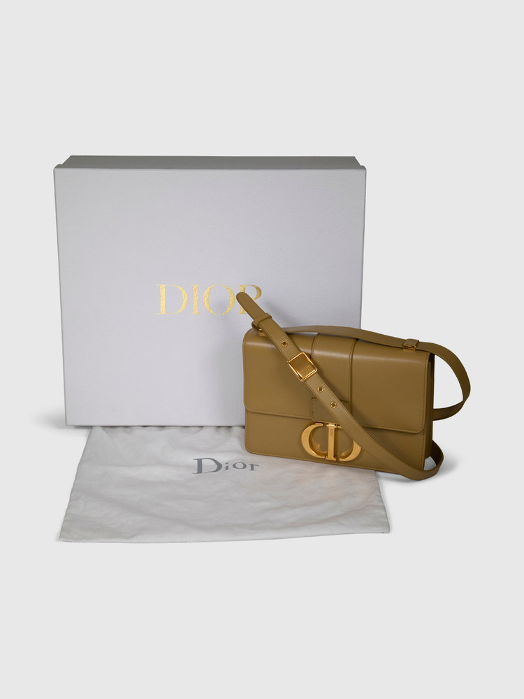 Dior Mustard Leather 30 Montaigne Box Bag