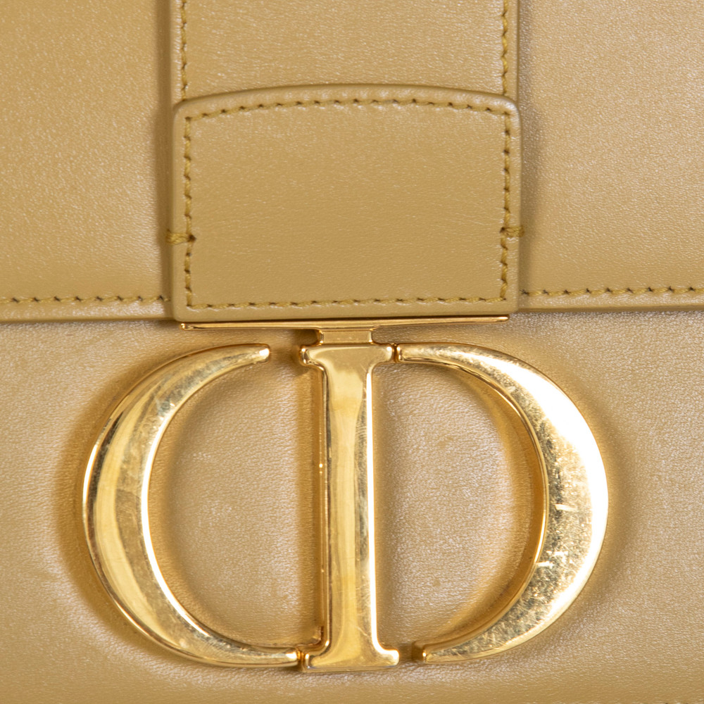 Dior Mustard Leather 30 Montaigne Box Bag