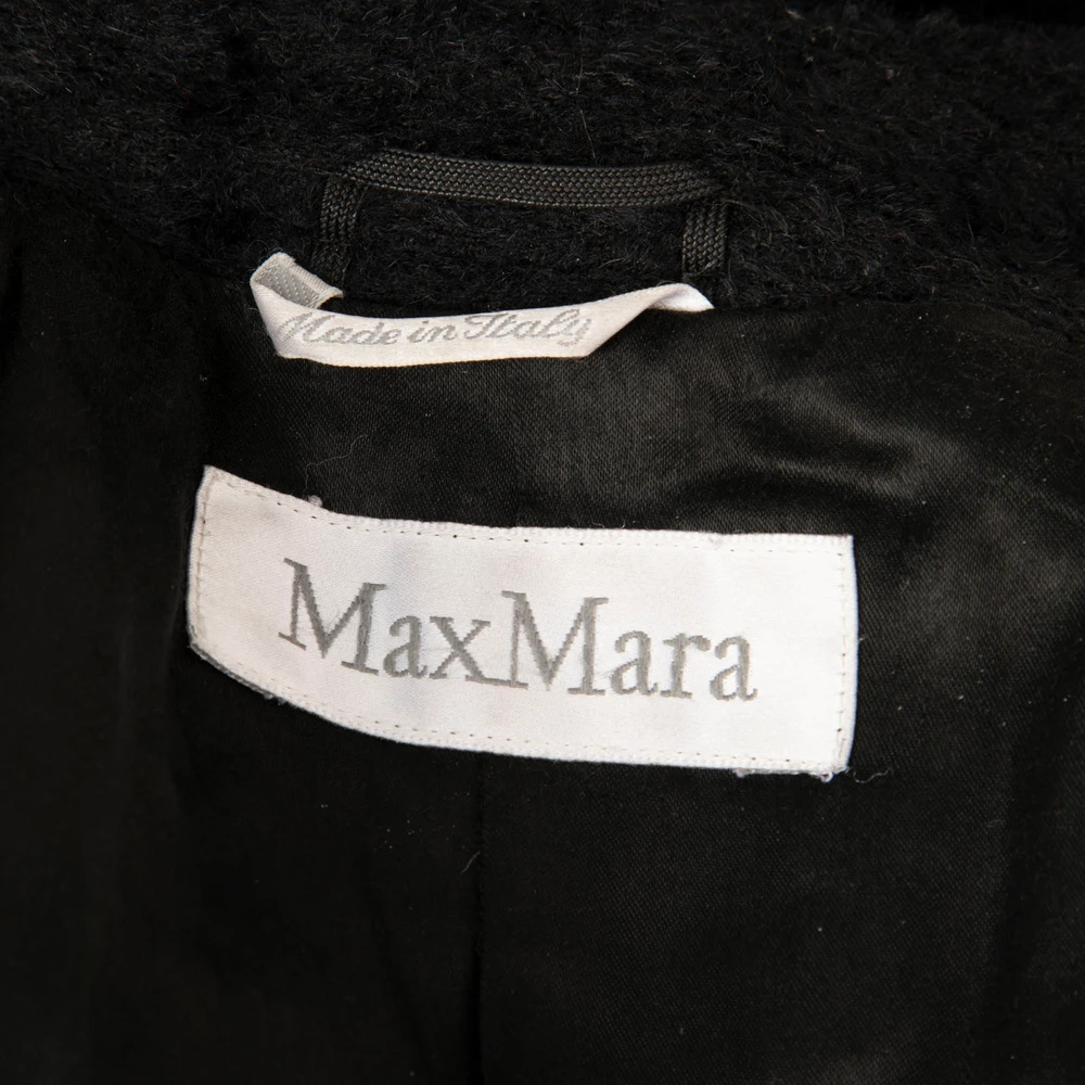 Max Mara Black Double Breast Mid Length Coat