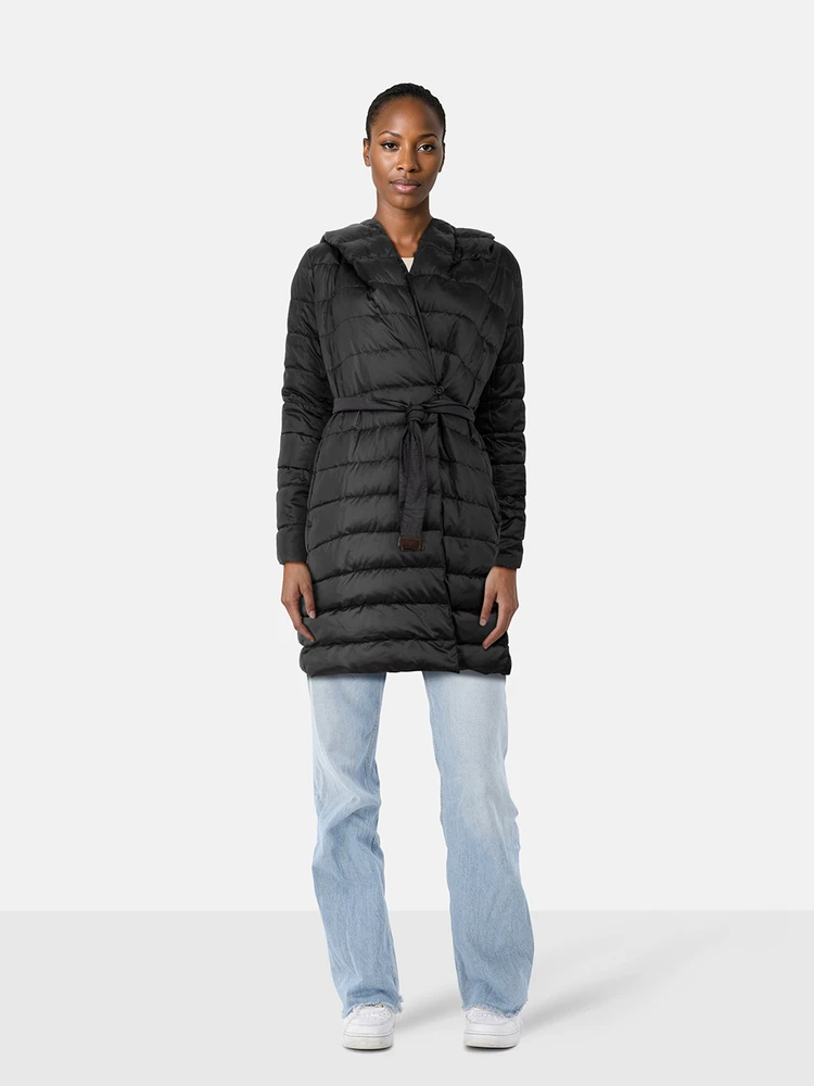 Max Mara Black Goose Down Reversible Coat