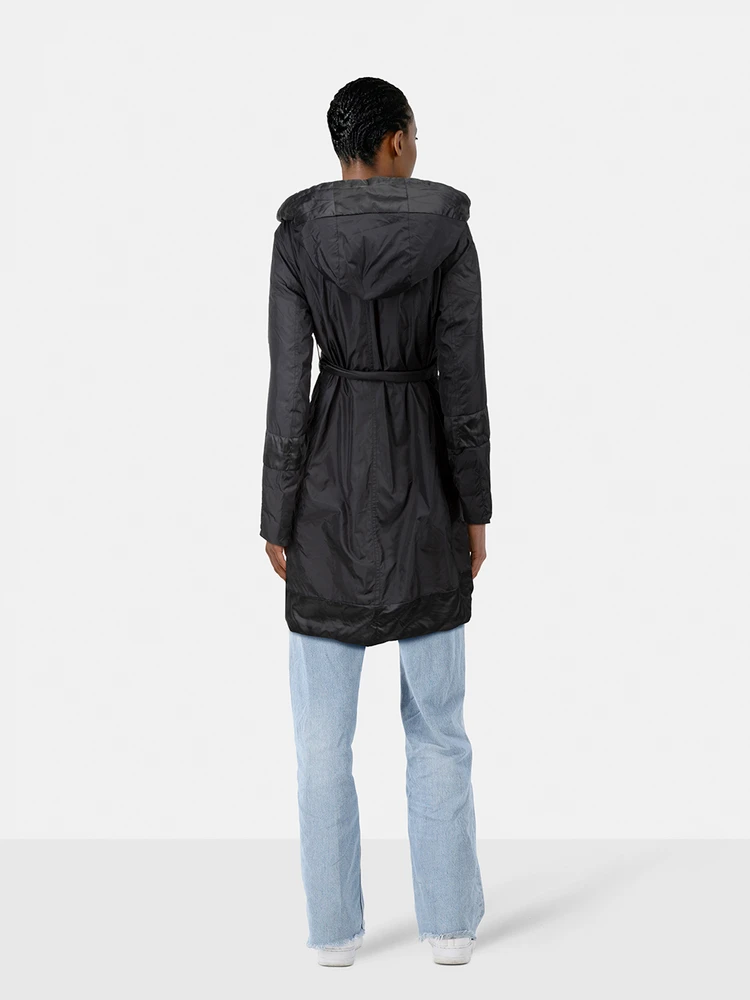 Max Mara Black Goose Down Reversible Coat