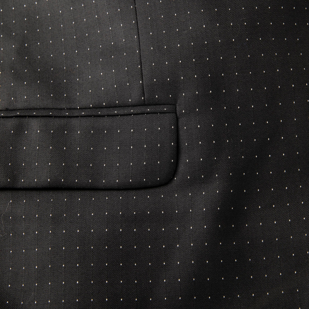 Alexander McQueen Black Wool Polka Dot Blazer