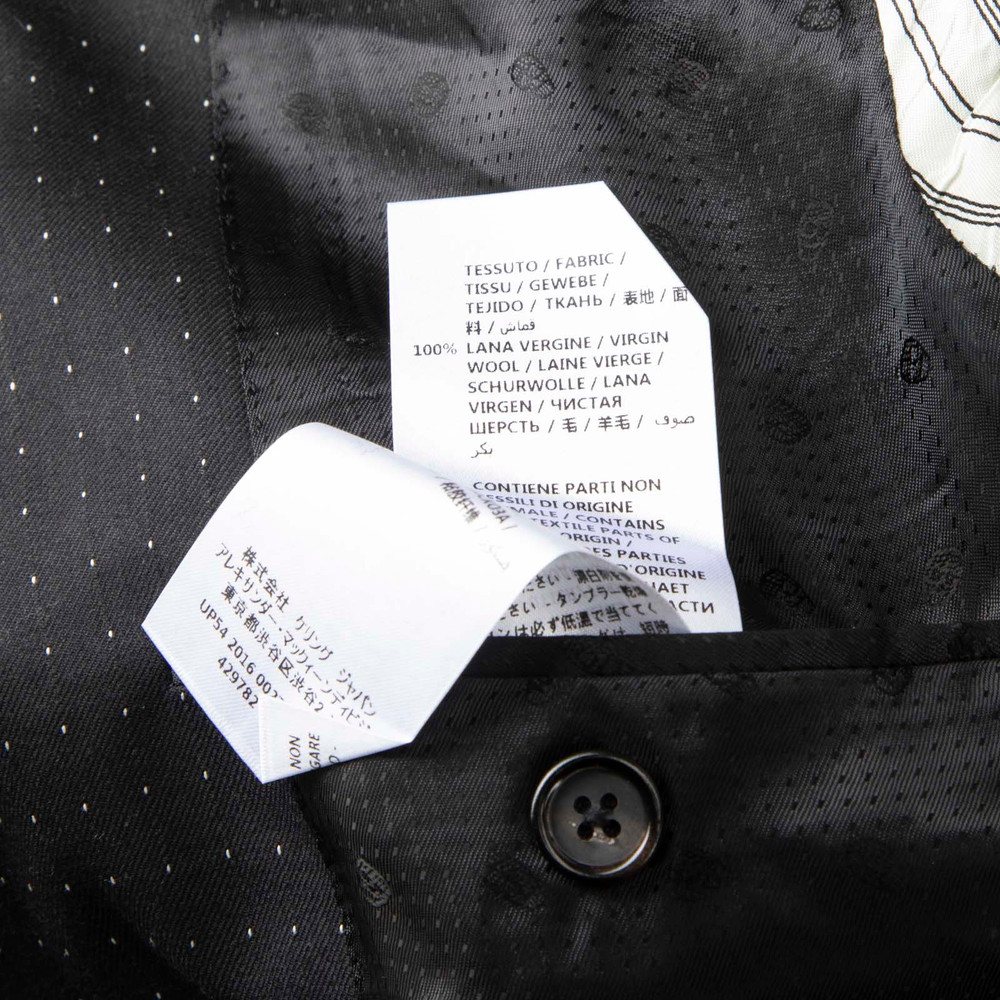 Alexander McQueen Black Wool Polka Dot Blazer