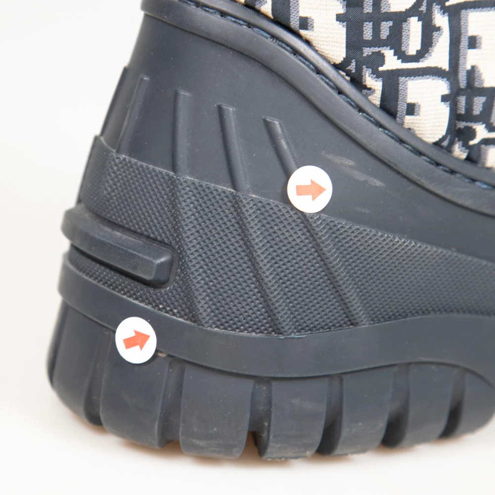 Dior Navy Oblique D-Venture Boots