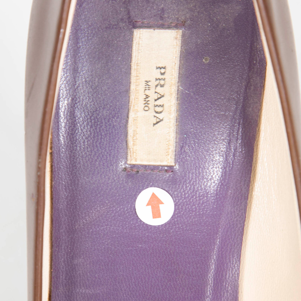 Prada Brown Patent Leather Pumps
