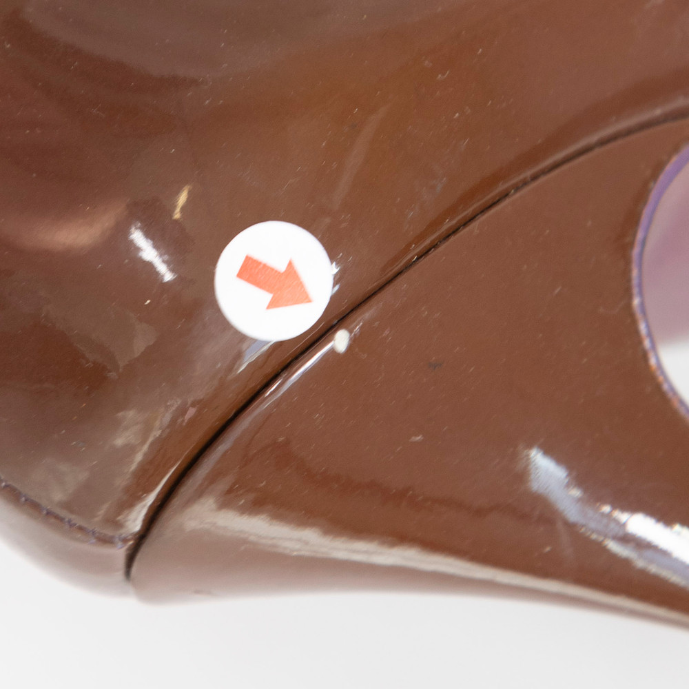 Prada Brown Patent Leather Pumps