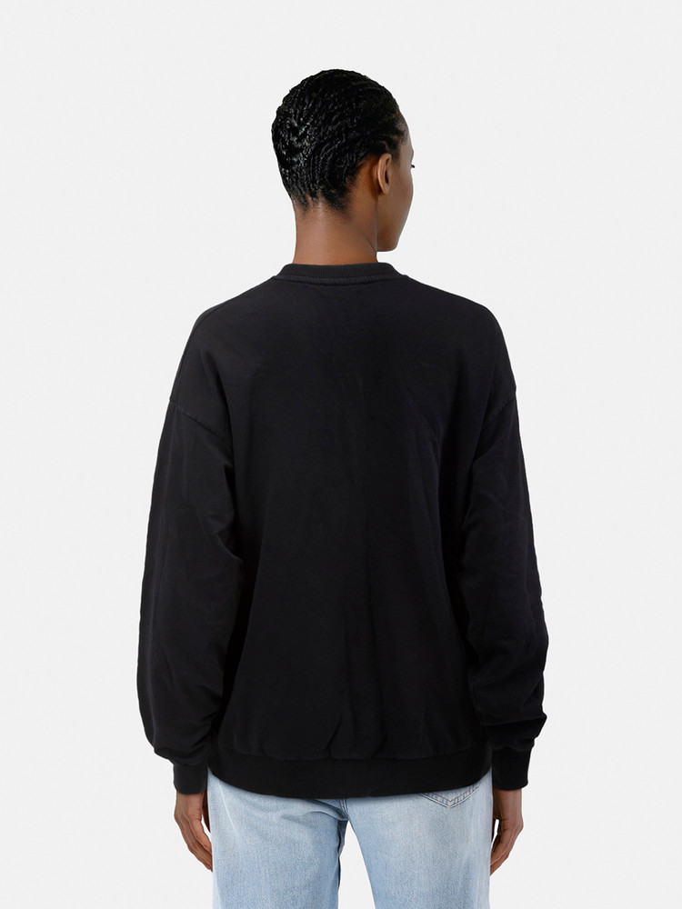 Balmain Black Logo Print Sweatshirt