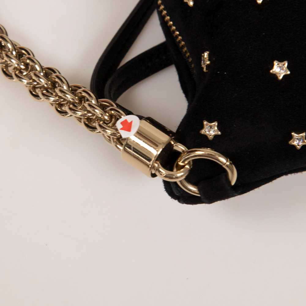 Jimmy Choo Black Suede Callie Handle Bag