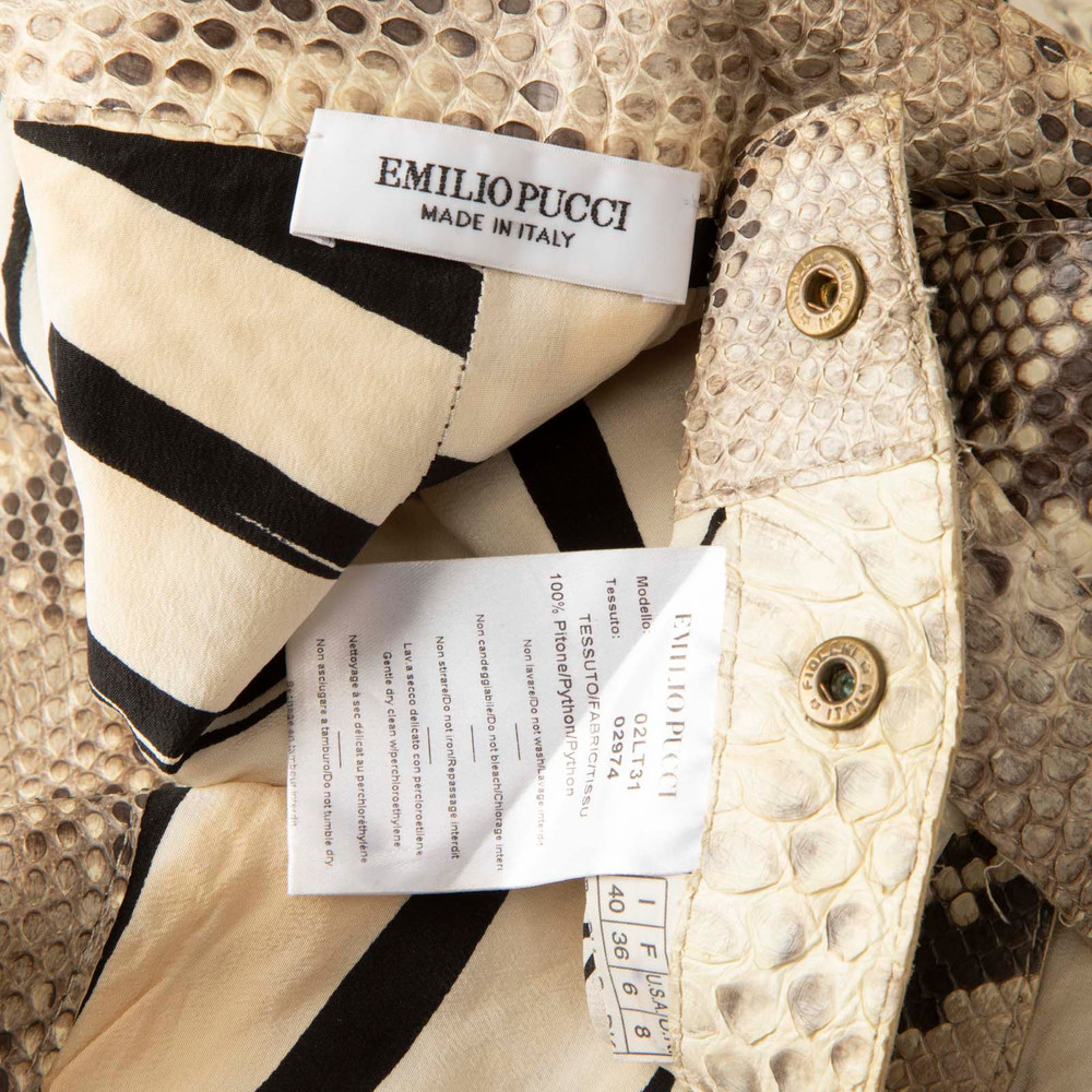 Emilio Pucci Python Runway Shorts