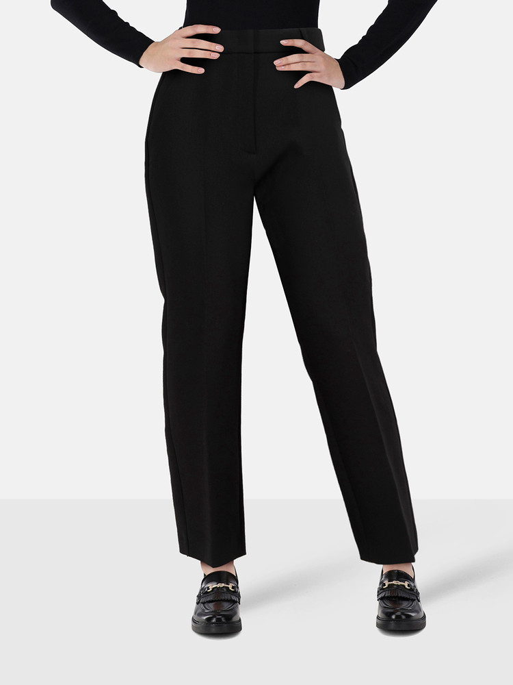 Max Mara Black High Waisted Cigarette Trousers
