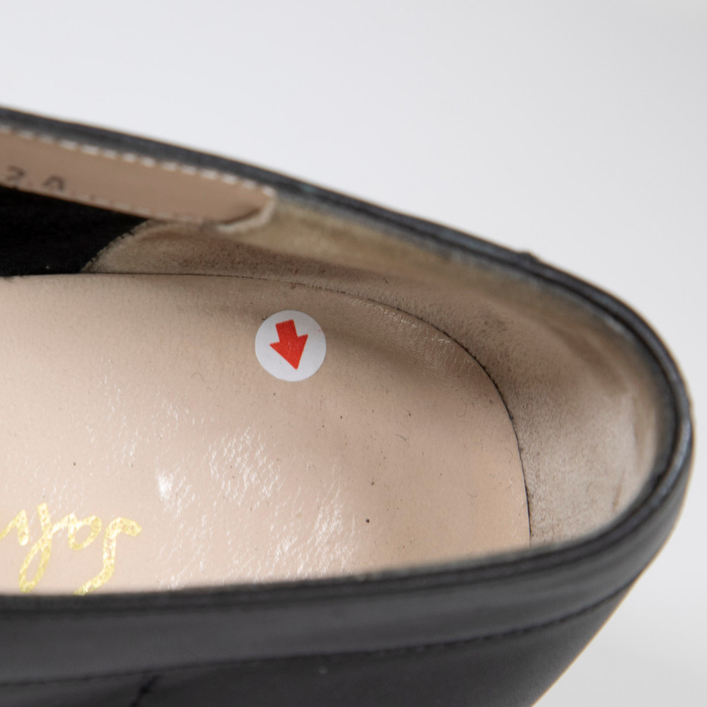 Salvatore Ferragamo Vintage Black Square Toe Loafers