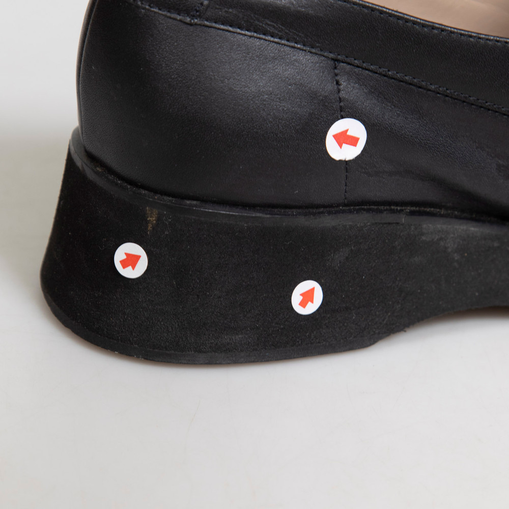 Salvatore Ferragamo Vintage Black Square Toe Loafers