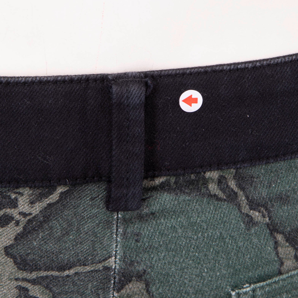 Balenciaga Green Patterned Skinny Jeans