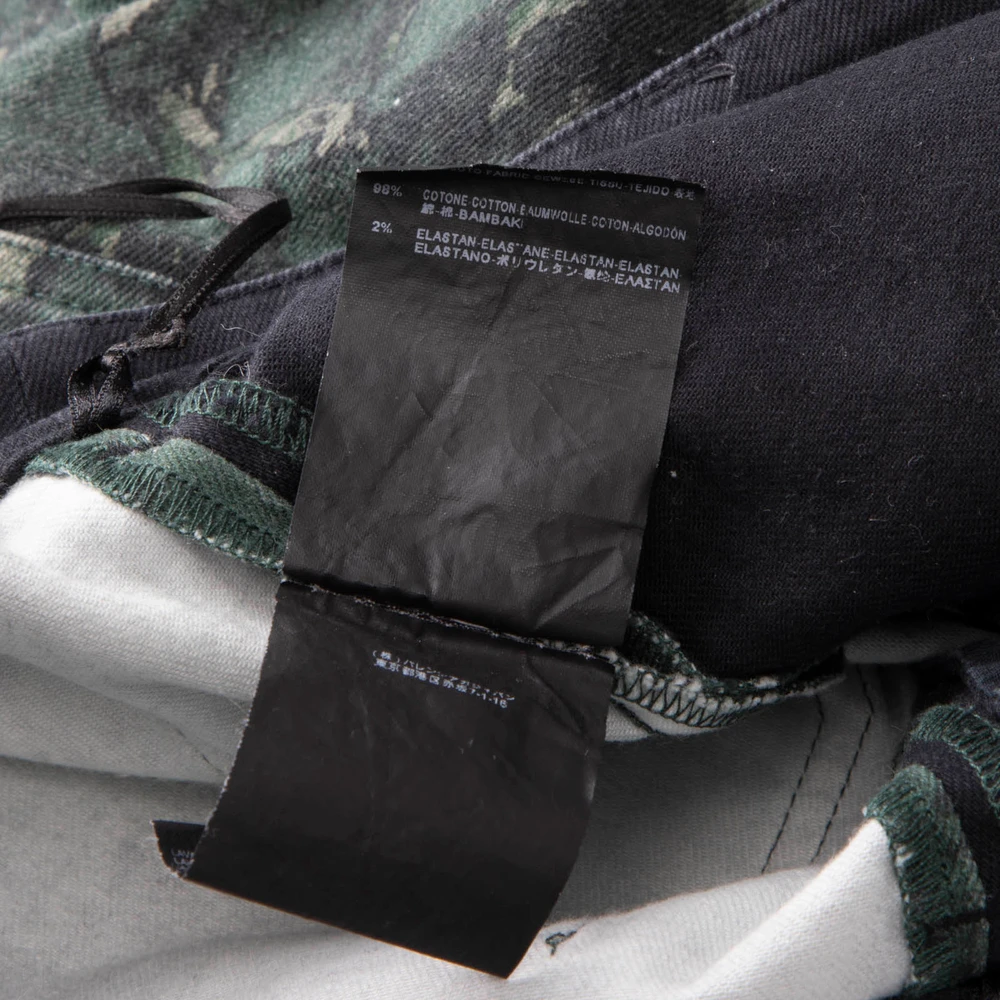 Balenciaga Green Patterned Skinny Jeans