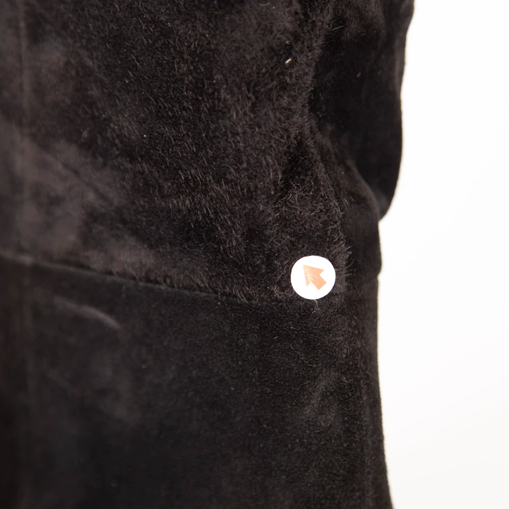 Saint Laurent Black Era 85 Over-the-Knee Suede Boots
