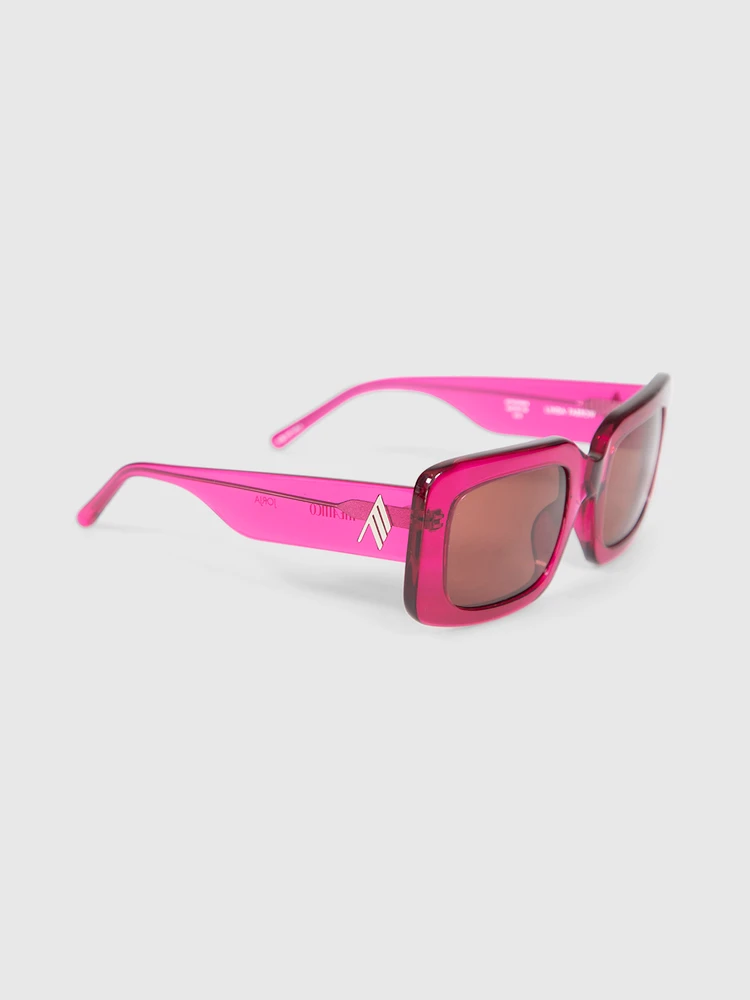 Linda Farrow Linda Farrow x The Attico Pink Jorja Sunglasses