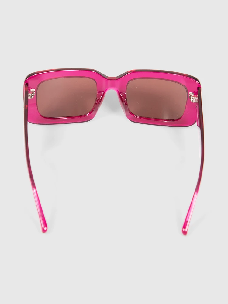 Linda Farrow Linda Farrow x The Attico Pink Jorja Sunglasses