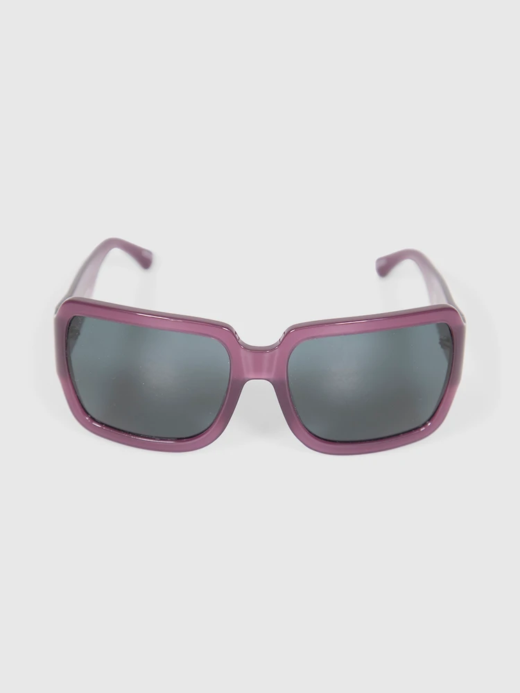 Dries Van Noten Purple Square Tinted Sunglasses