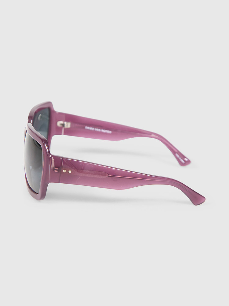 Dries Van Noten Purple Square Tinted Sunglasses