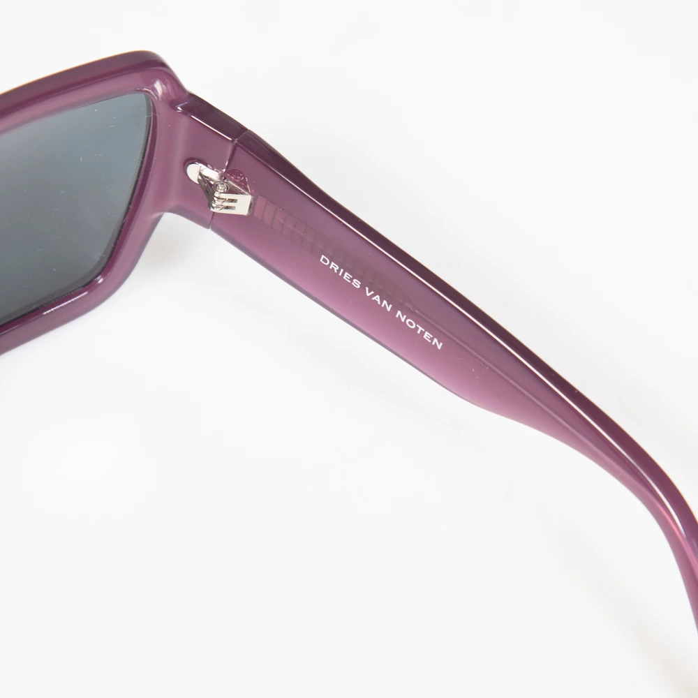 Dries Van Noten Purple Square Tinted Sunglasses