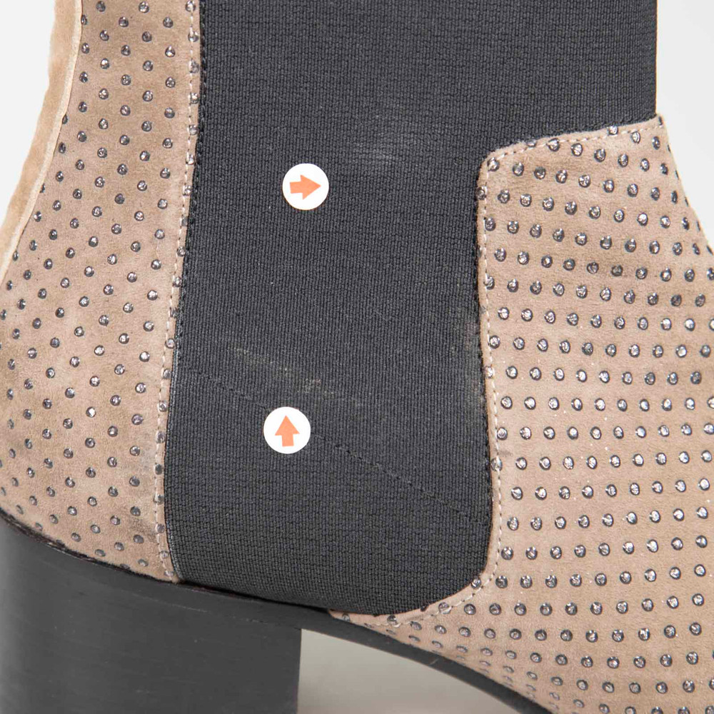 Jimmy Choo Beige Embellished Suede Ankle Boots