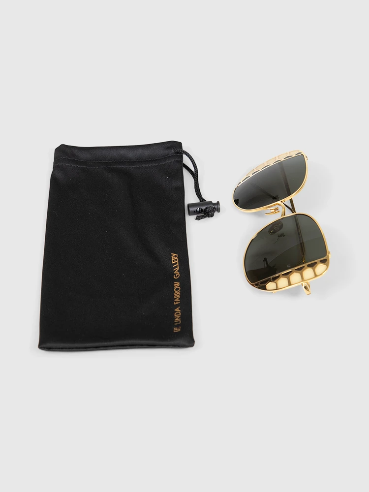 Linda Farrow 22K Gold Plated Amelia Sunglasses