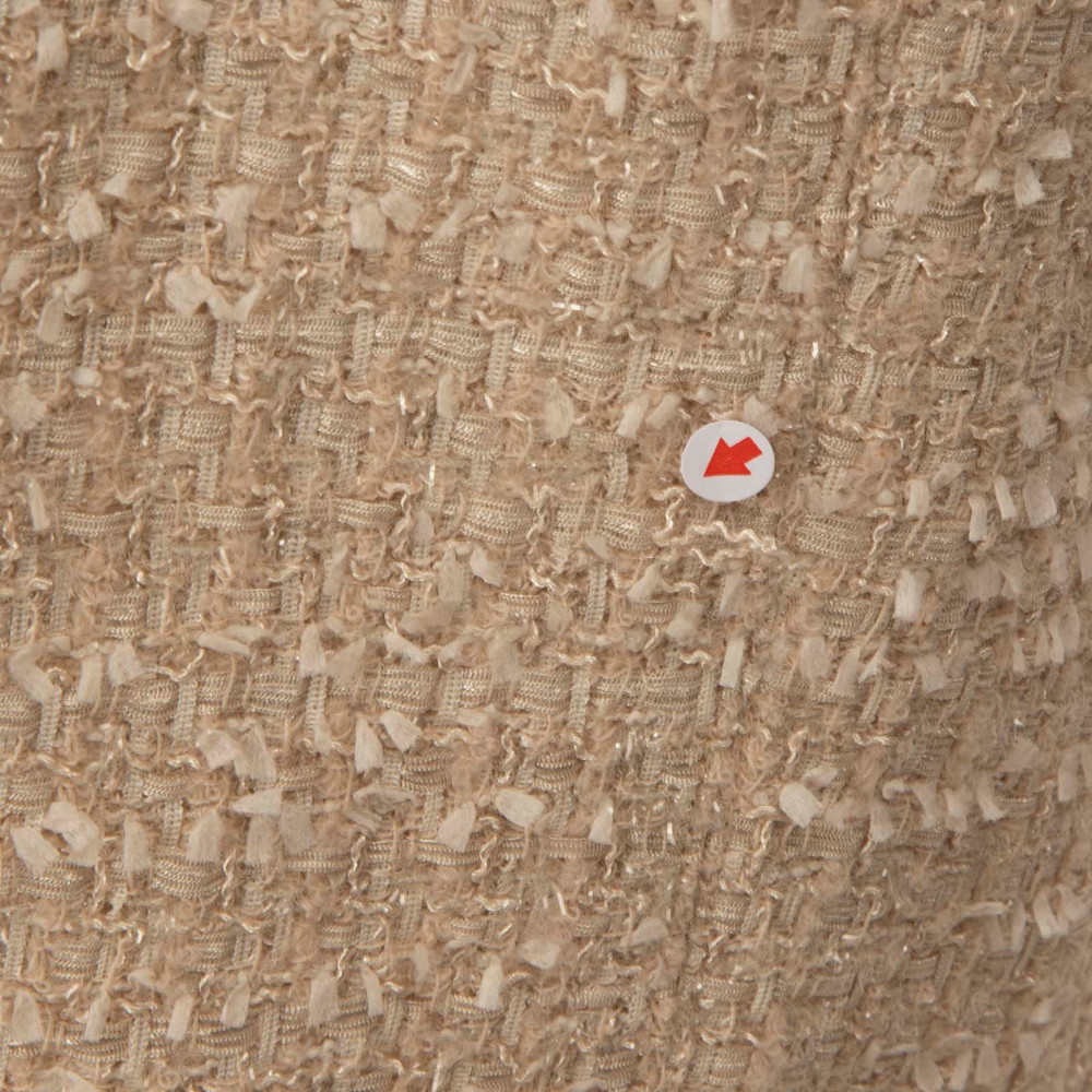 Max Mara Beige Tweed Midi Skirt