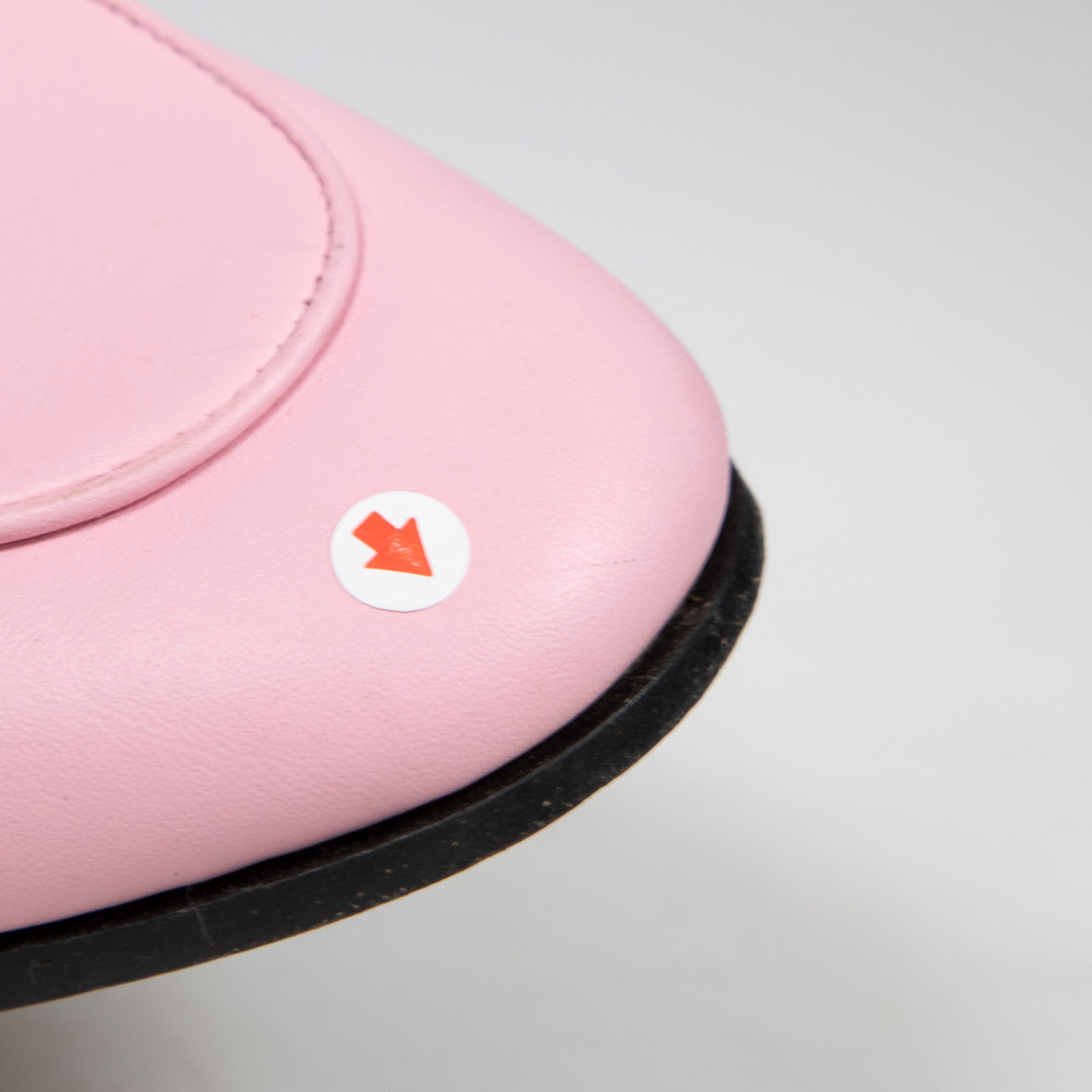 Gucci Pink Leather Cat Loafers