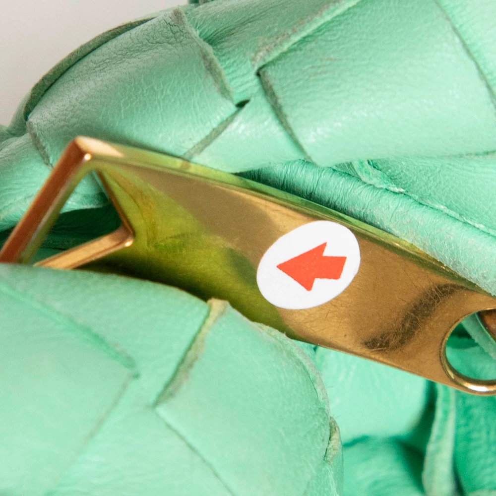 Bottega Veneta Green Intreciato Mini Jodie Bag