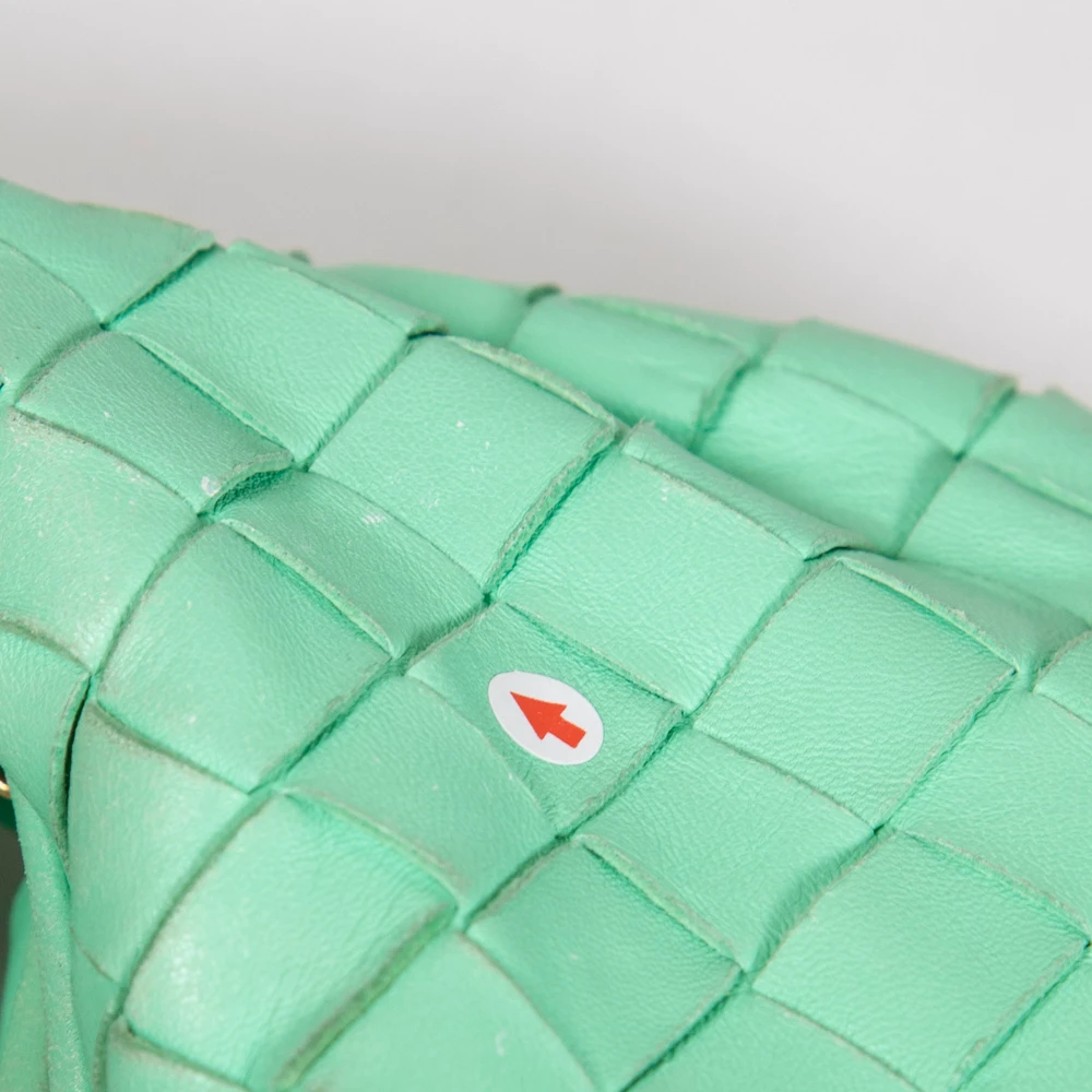 Bottega Veneta Green Intreciato Mini Jodie Bag