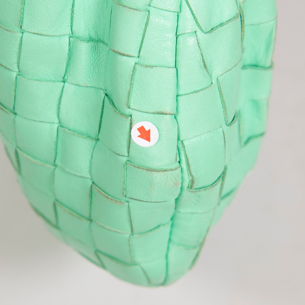 Bottega Veneta Green Intreciato Mini Jodie Bag
