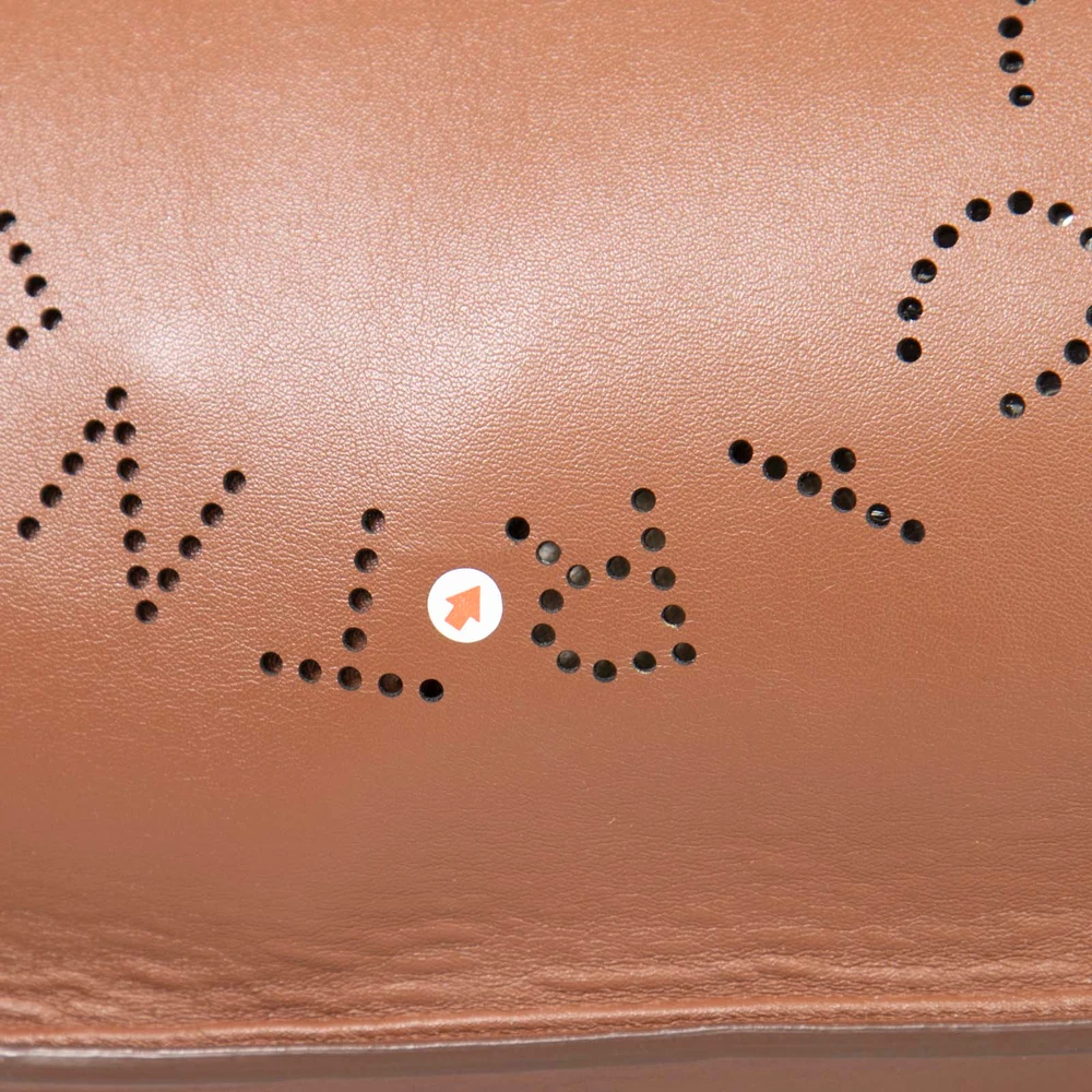 Stella McCartney Brown Perforated Logo Tote