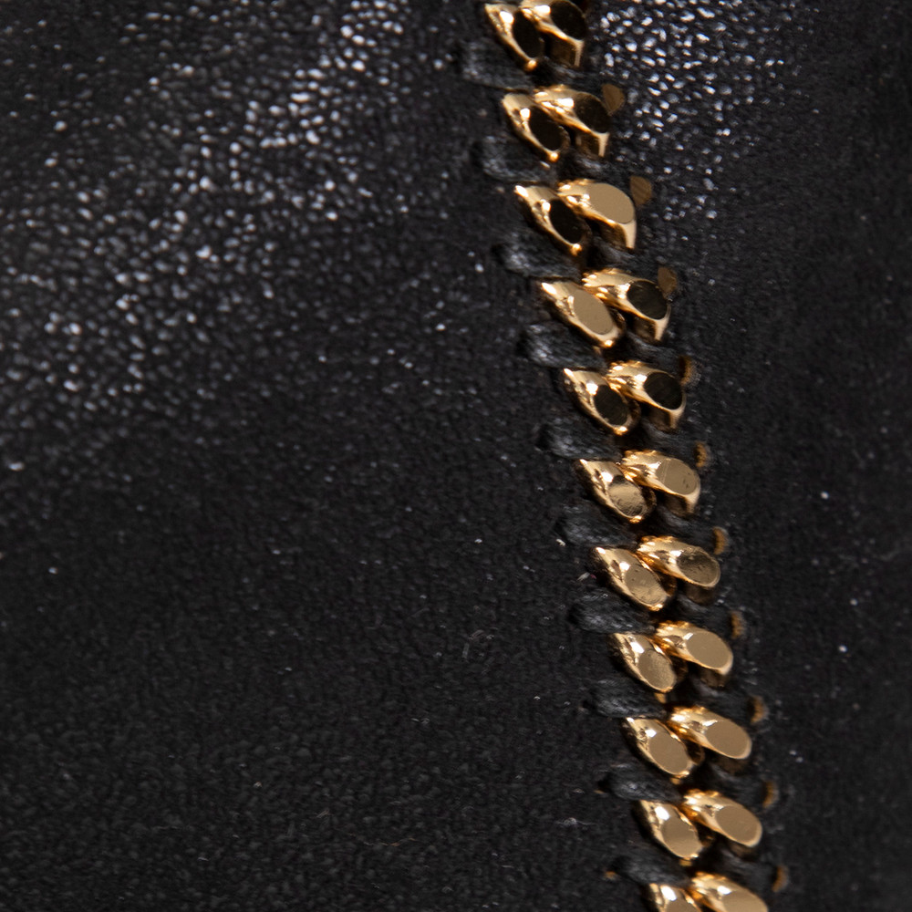 Stella McCartney Black Vegan Suede Tiny Falabella