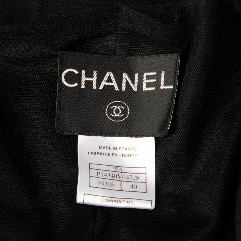 Chanel Vintage Runway F/W1999 Black Top & Skirt Set