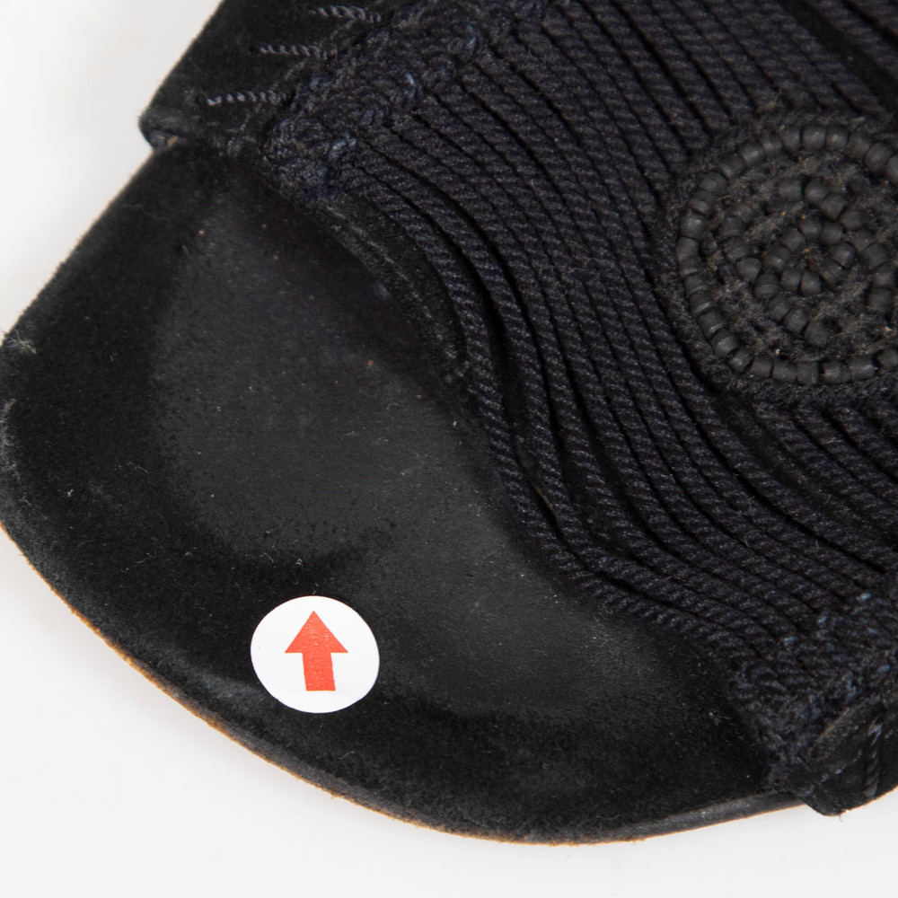 Chanel Black Suede CC Kitten Mules