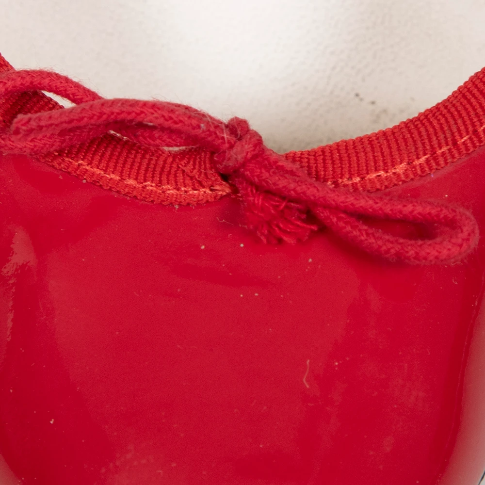 Repetto Red Patent Bow Detail Pumps