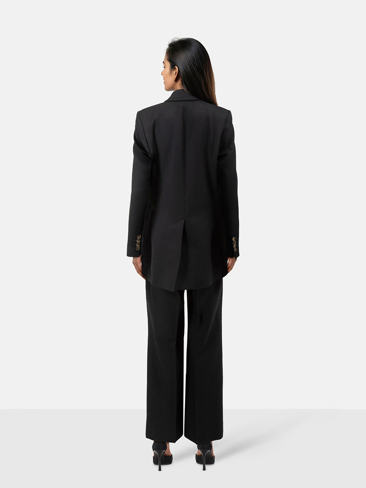 Bella Freud Black Wool Blazer & Trousers Suit Set
