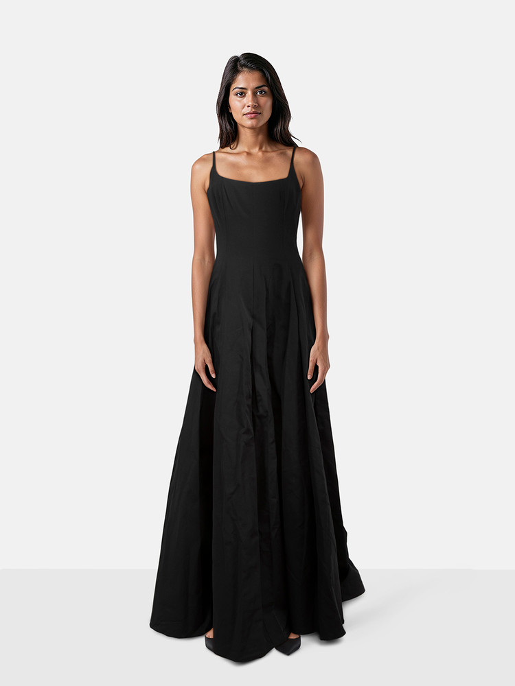 STAUD Black Maxi Joy Dress