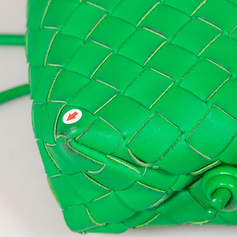 Bottega Veneta Green Intrecciato Leather Loop Bag