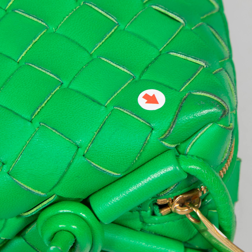 Bottega Veneta Green Intrecciato Leather Loop Bag