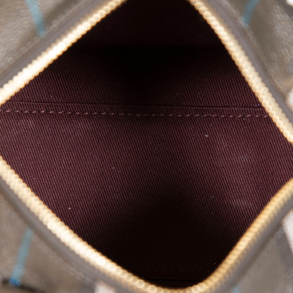 Burberry Brown Check Print Mini Bowling Bag