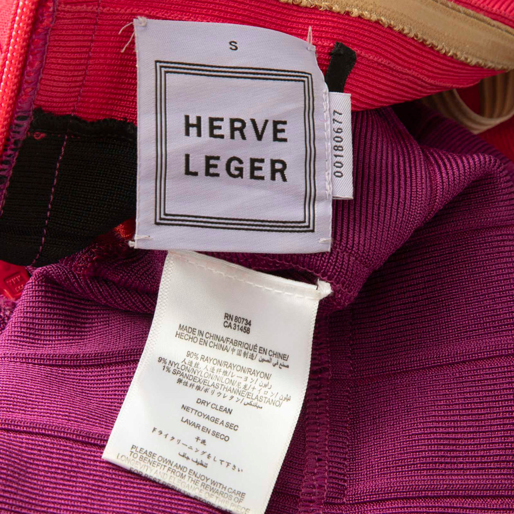 Herve Leger Simone Strapless Bandage Dress
