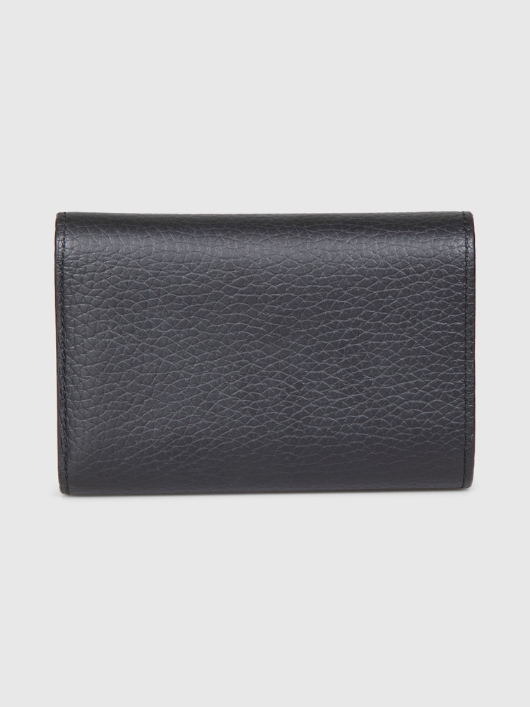 Louis Vuitton Black Leather Capucines Compact Wallet