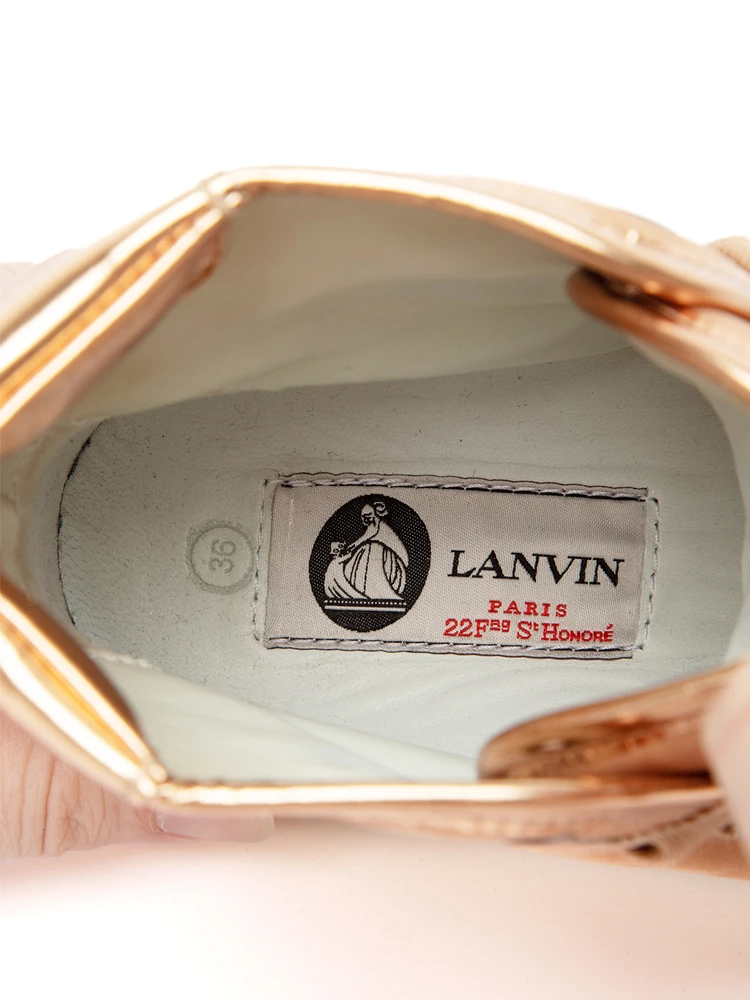 Lanvin High Top Suede Trainers