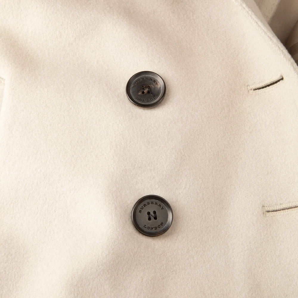 Burberry Grey Double Breasted Coat